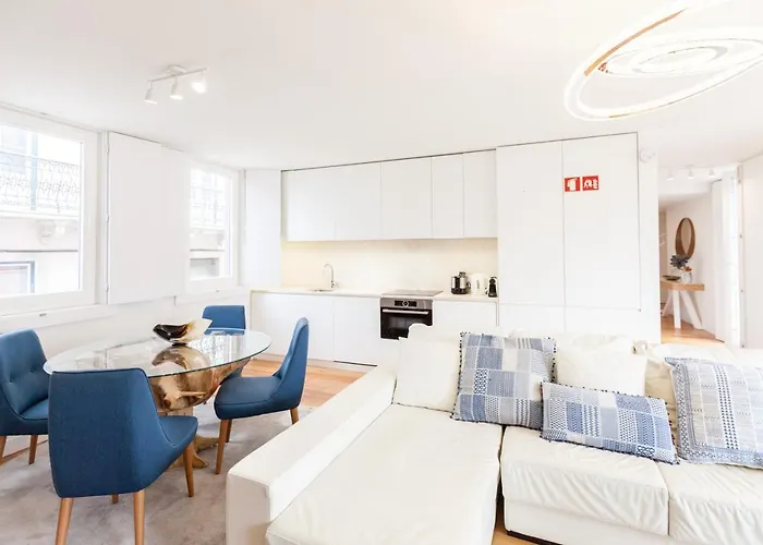 Flh Mouraria Blue Design With Parking & Pool Lägenhet